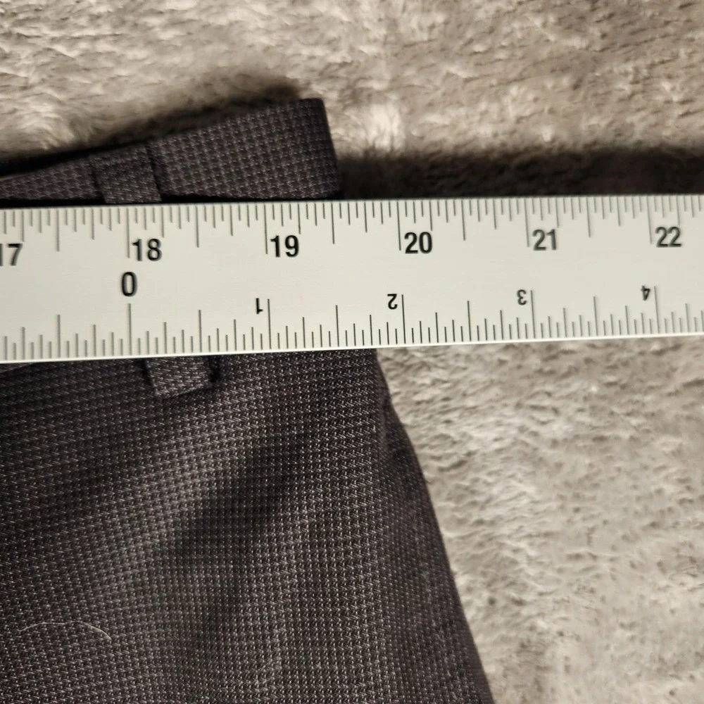 Ralph‎ Lauren Dress Pants Mens 40x30 Grey Excellent Flat Front Micro Pattern